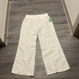 Lilly Pulitzer Y2K NWT white linen pants